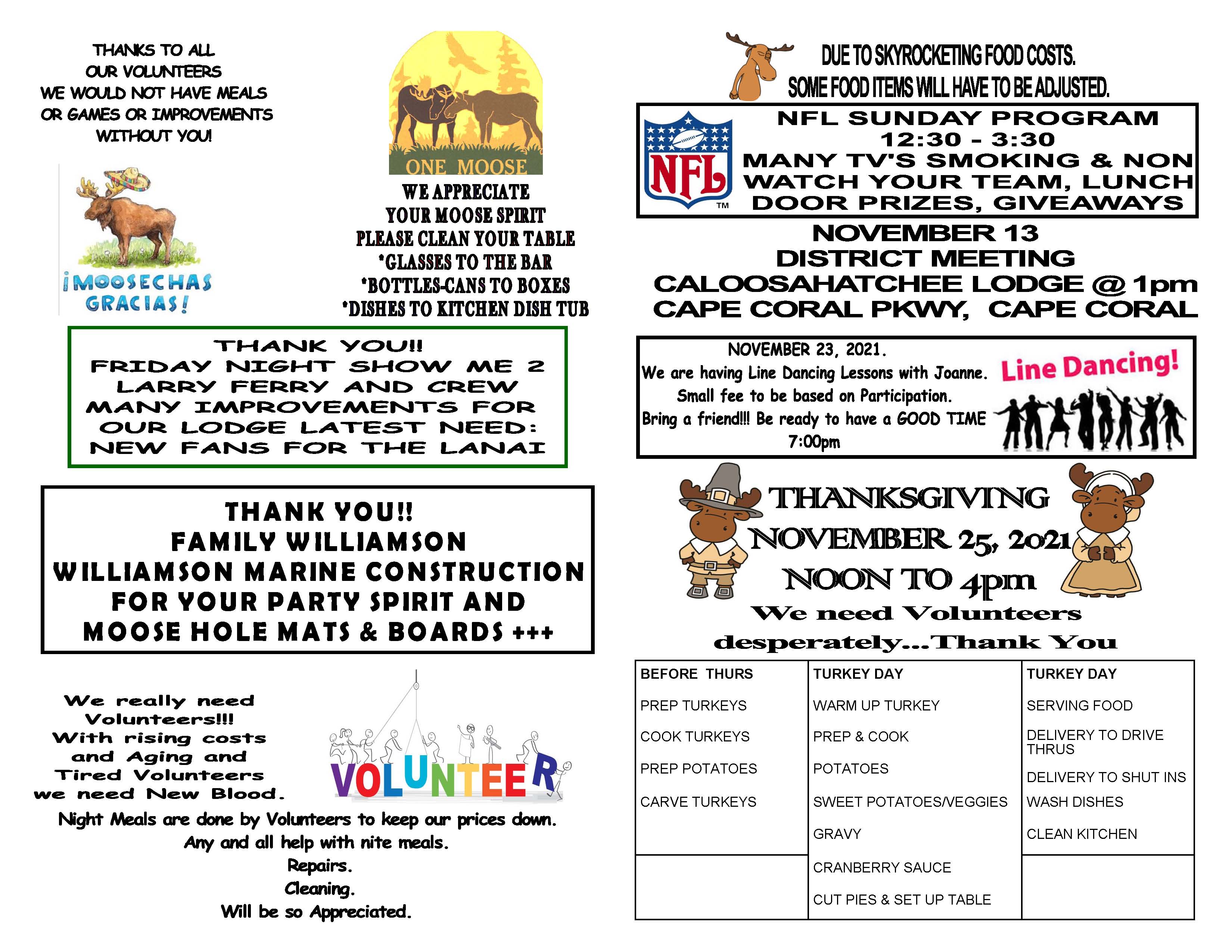Pine Island Moose Events