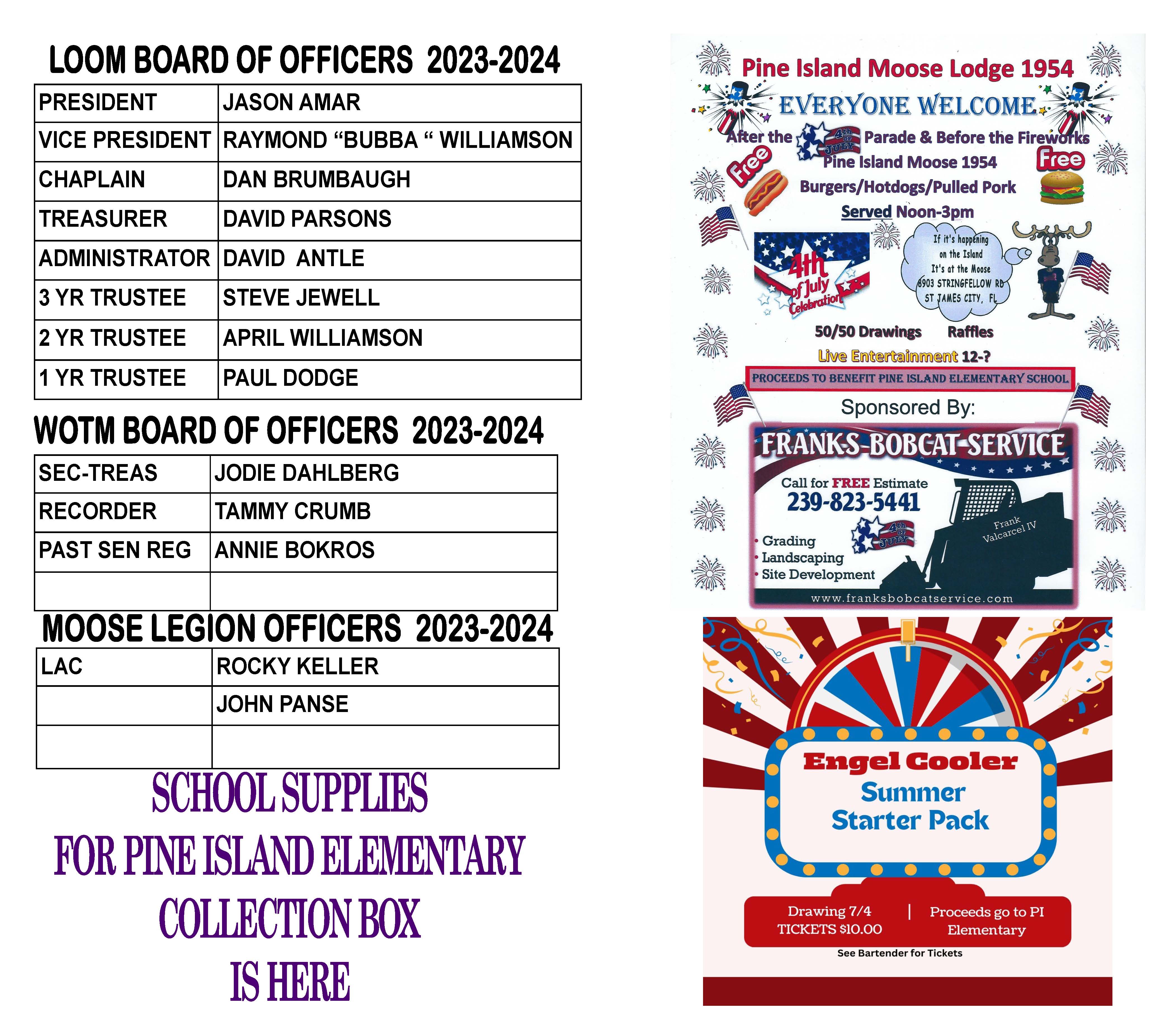 Pine Island Moose Events